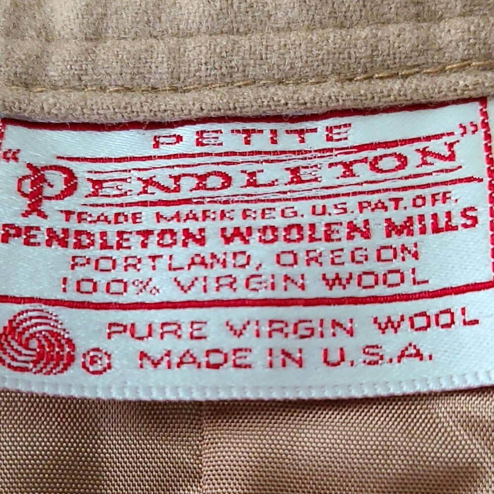 Pendleton 100% Virgin Wool Pencil Skirt – Camel, Size 6 Petite - Picture 2 of 8